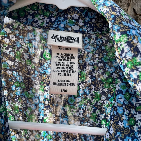 Blue Floral Dress - Picture 3 of 4